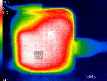 ЖК-монитор Asus PG248Q. Нагрев БП