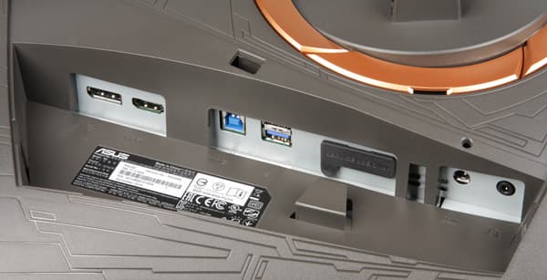 ЖК-монитор Asus ROG Swift PG258Q, разъемы