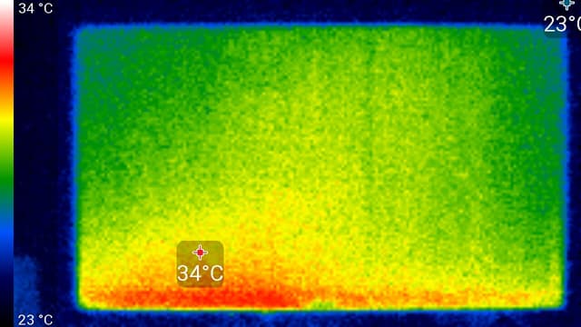 ЖК-монитор Asus ROG Swift PG258Q. Нагрев спереди