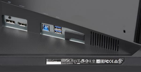 ЖК-монитор Asus PG279Q, разъемы