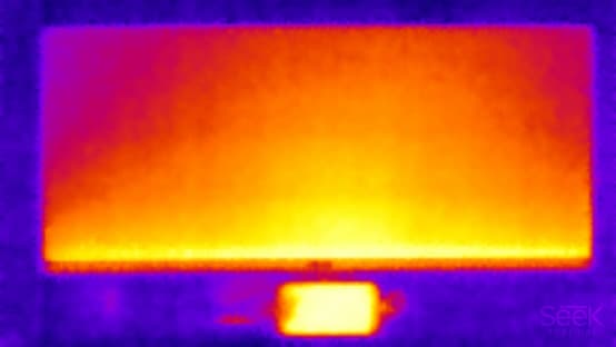 ЖК-монитор Asus PG348Q. Нагрев спереди