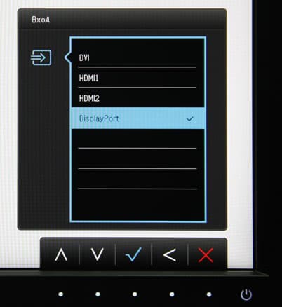 ЖК-монитор BenQ BL2711U, меню установок