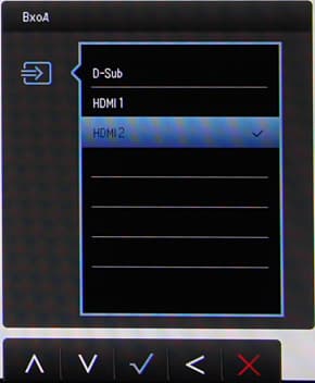 ЖК-монитор BenQ EW2440L, меню установок