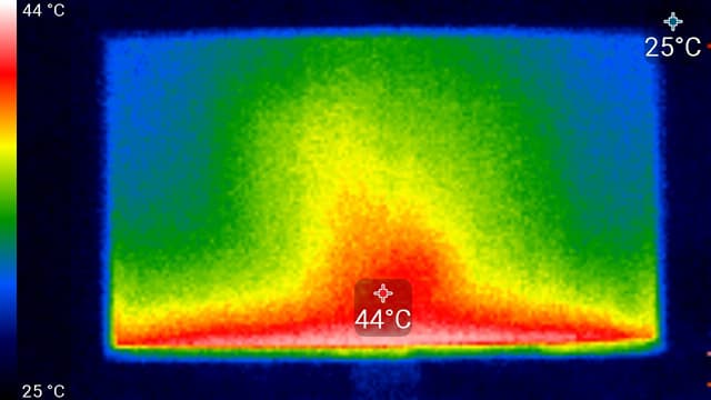 ЖК-монитор BenQ PD3200U. Нагрев спереди