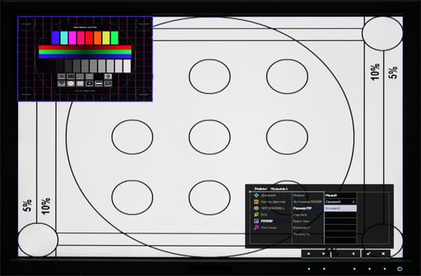 ЖК-монитор BenQ PG2401PT, меню установок
