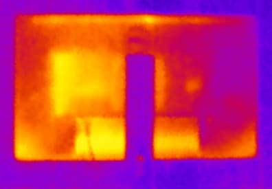 ЖК-монитор Dell UltraSharp U2715H. Нагрев задней панели