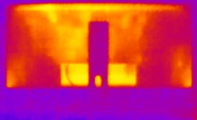 ЖК-монитор Dell UltraSharp U3415W. Нагрев задней панели