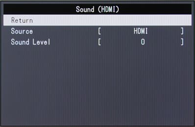 ЖК-монитор Eizo FG2421, меню установок
