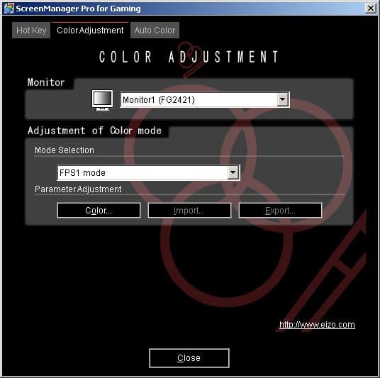 ЖК-монитор Eizo FG2421, ПО SMPro Gaming