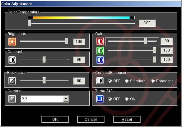 ЖК-монитор Eizo FG2421, ПО SMPro Gaming