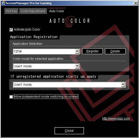 ЖК-монитор Eizo FG2421, ПО SMPro Gaming