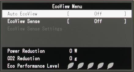 ЖК-монитор Eizo FlexScan EV2736W, меню установок