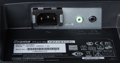 ЖК-монитор iiyama XB2483HSU, разъемы