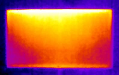 ЖК-монитор LG 31MU97. Нагрев спереди