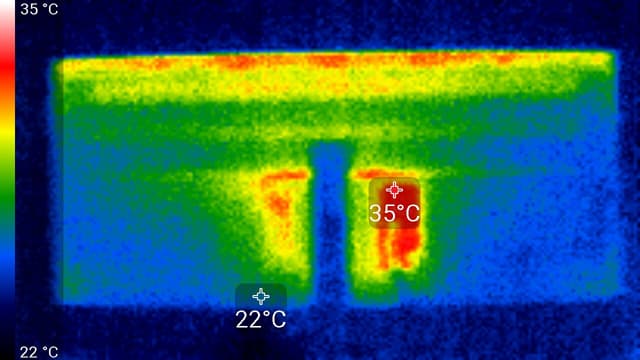ЖК-монитор LG 34UC99. Нагрев задней панели