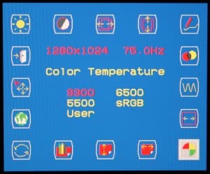 OSD, Color Temperature