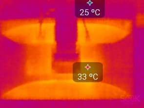 ЖК-монитор ViewSonic VG2433Smh. Нагрев задней панели