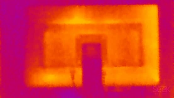 ЖК-монитор ViewSonic VG2437Smc. Нагрев задней панели