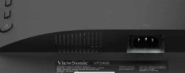ЖК-монитор ViewSonic VP2468, разъемы