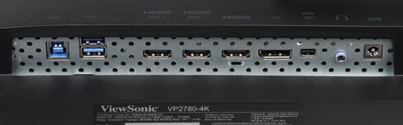 ЖК-монитор ViewSonic VP2780-4K, разъемы