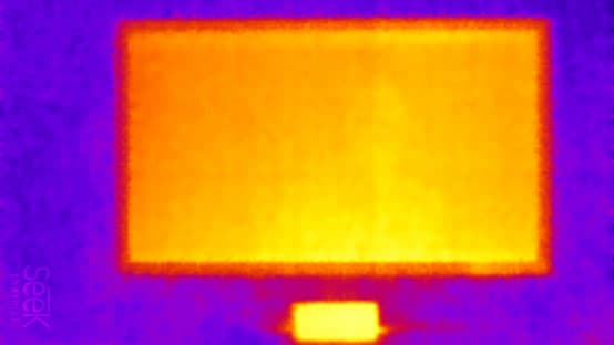 ЖК-монитор ViewSonic VP2780-4K. Нагрев спереди