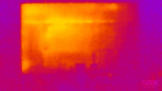 ЖК-монитор ViewSonic VX2757-mhd. Нагрев задней панели