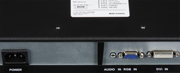 ЖК-монитор Zalman ZM-M215W, разъемы