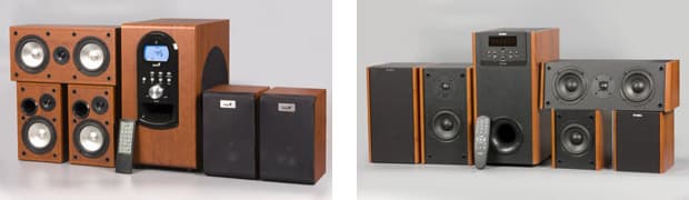 Участники обзора Genius SW-HF5.1 6000 и Sven IHOO T100U