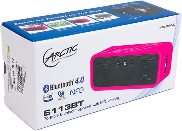 Коробка портативной аудиосистемы Arctic S113BT