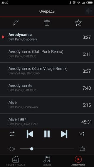 Мобильное приложение Denon Heos