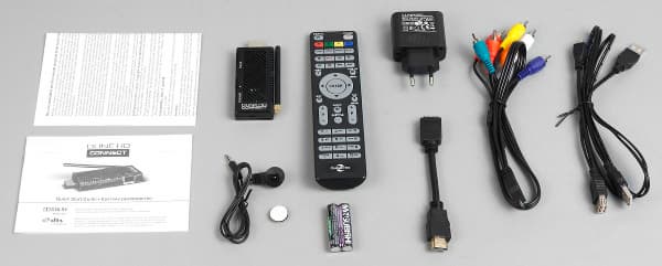 Комплект поставки плеера Dune HD Connect