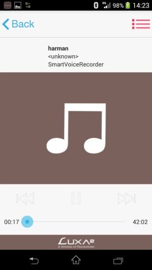 Приложение Luxa2 Groovy Audio Center