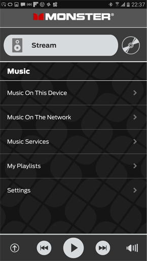 Monster StreamCast S1: изменить источник звука