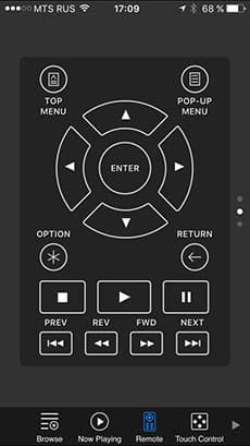 Приложение MediaControl для плеера Oppo BDP-105D