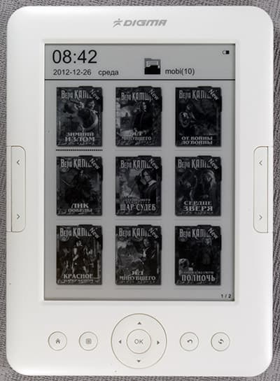 Добротная недорогая электронная книга (читалка) Digma e605 с экраном E-Ink Pearl