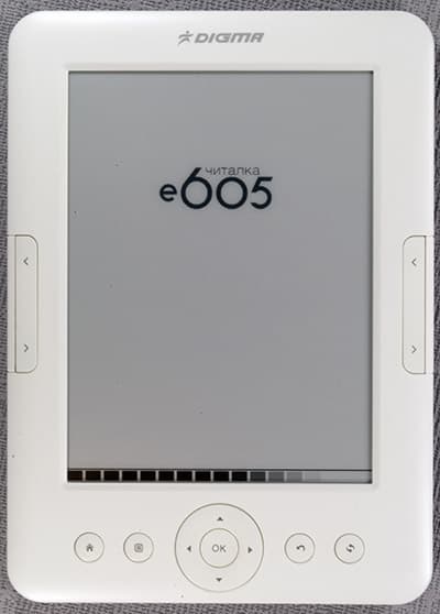 Добротная недорогая электронная книга (читалка) Digma e605 с экраном E-Ink Pearl