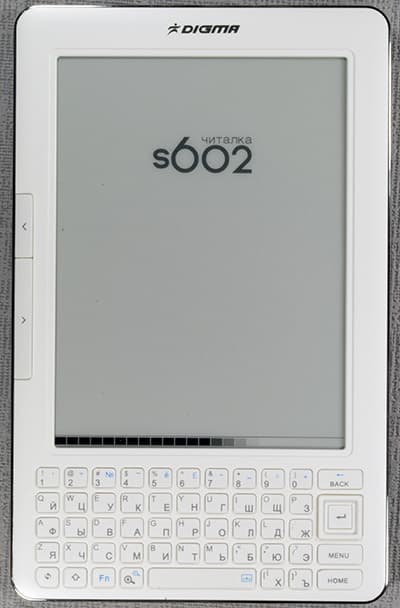 Электронная книга (читалка) Digma s602 с экраном Pearl HD, QWERTY-клавиатурой и FM-приемником