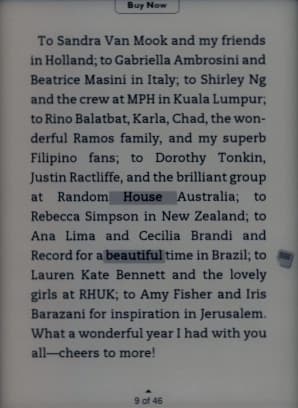 Nook Simple Touch GlowLight настройки чтения