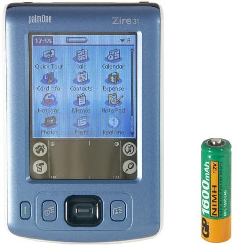 Экран palmOne Zire 31