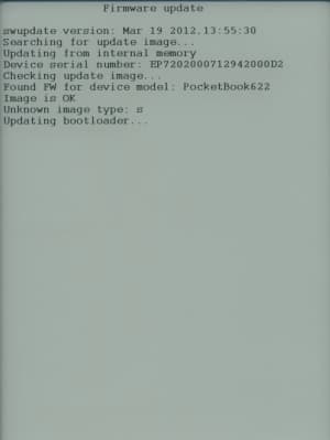 PocketBook Touch — обновление ПО