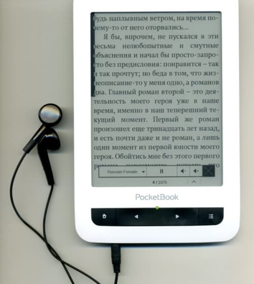 PocketBook Touch — text to speech