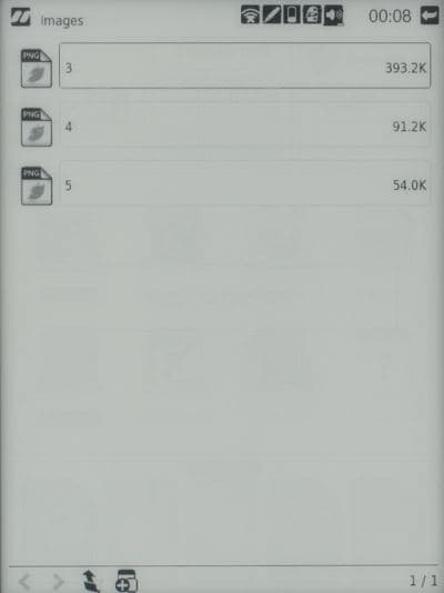 Электронная книга inch S6t, картинки