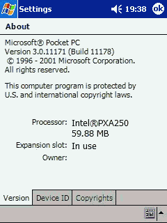 Версия операционной системы