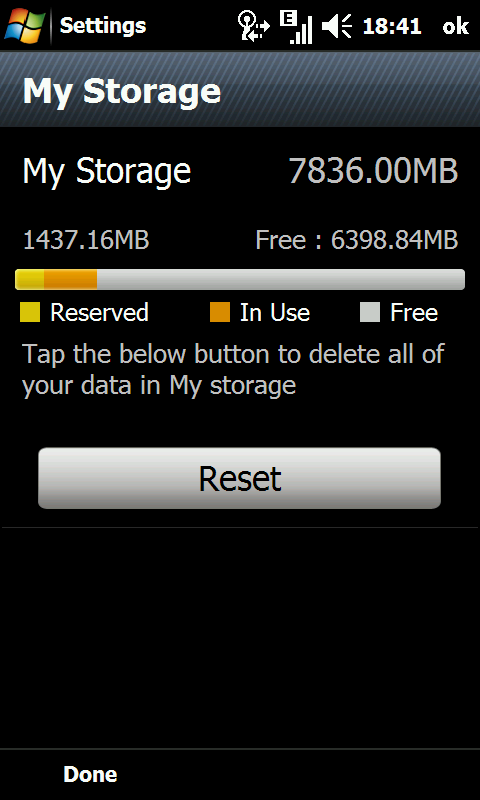 My storage