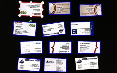 Fujitsu ScanSnap SV600, сканирование визитных карточек