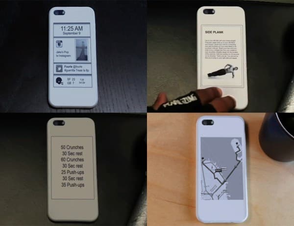 чехол с e-ink дисплеем для iPhone 5