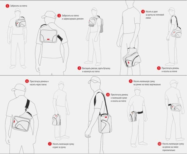 Использование сумки MixBag