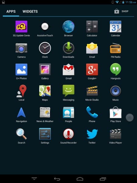 Операционная система планшета 3Q Surf MT7801C