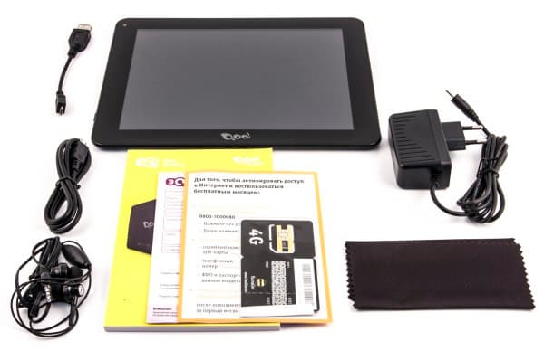 Комплектация планшета 3Q RC9727F