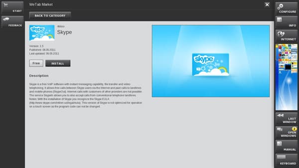 Интерфейс WeTab OS